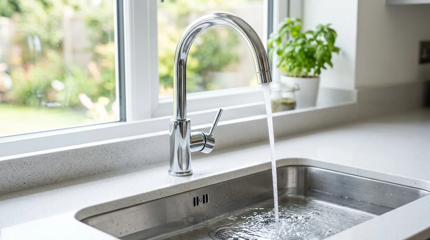 Local Plumbing Master Pros same day plumber fixing a faucet in Beloit, WI